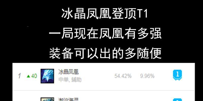 冰鸟冰晶出装攻略视频（带你领略冰鸟冰晶的真正实力，成为战场的王者！）