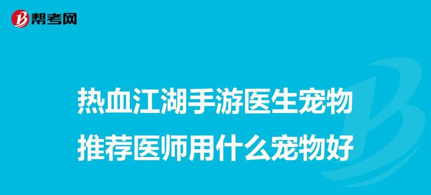 《热血江湖手游六星宠物攻略》（解锁顶级战力，助你稳居江湖之巅！）
