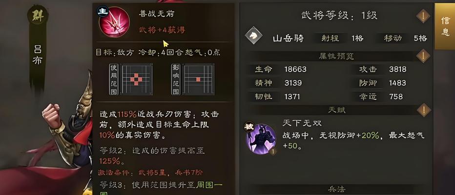 《300英雄l吕布出装攻略——无敌战神的力量》（掌握关键装备提升吕布战力稳坐战神宝座）